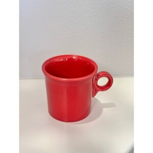 Fiesta HLC USA Scarlet Red Ring Handle Coffee Mug Ceramic Tea Cup Fiestaware